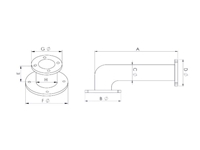 585 mm Raw Material Dryer Machine Elbow - 1