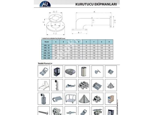 585 mm Hammadde Kurutucu Makine Dirseği