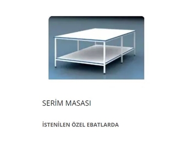 160x90 cm Altlı Serim Masaları - 0