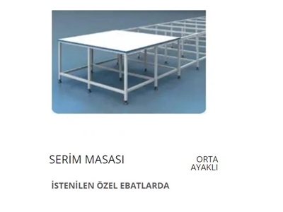 205x90 cm Orta Ayaklı Serim Masaları - 0