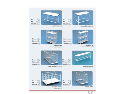 Machine Side Table 40x105x75 cm - 1