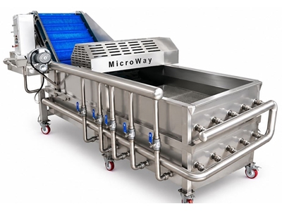 1000-1500 Kg/Stunde Obst Gemüse Waschmaschine