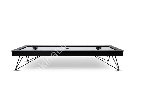 Lux Black Chrome Air Hockey Table