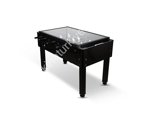 Glass Black Design Foosball Table