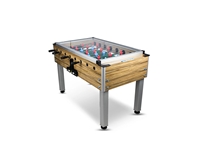 T Iron Glass Wooden Colorless Home/Office Type Foosball Table - 1