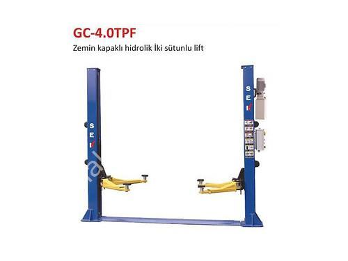 4 Ton Bottom Connected Two Post Electro Hydraulic Car Lifting Platform