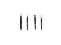 6-Piece Precision Electronic Tailor Multi-Purpose Straight and Curved Tip Tweezer Set - 1