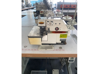 Head Motorized 4 Thread Pocket Hem Overlock Machine - 0