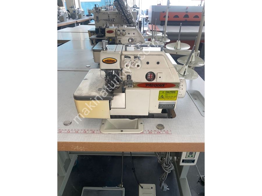 Head Motorized 4 Thread Pocket Hem Overlock Machine