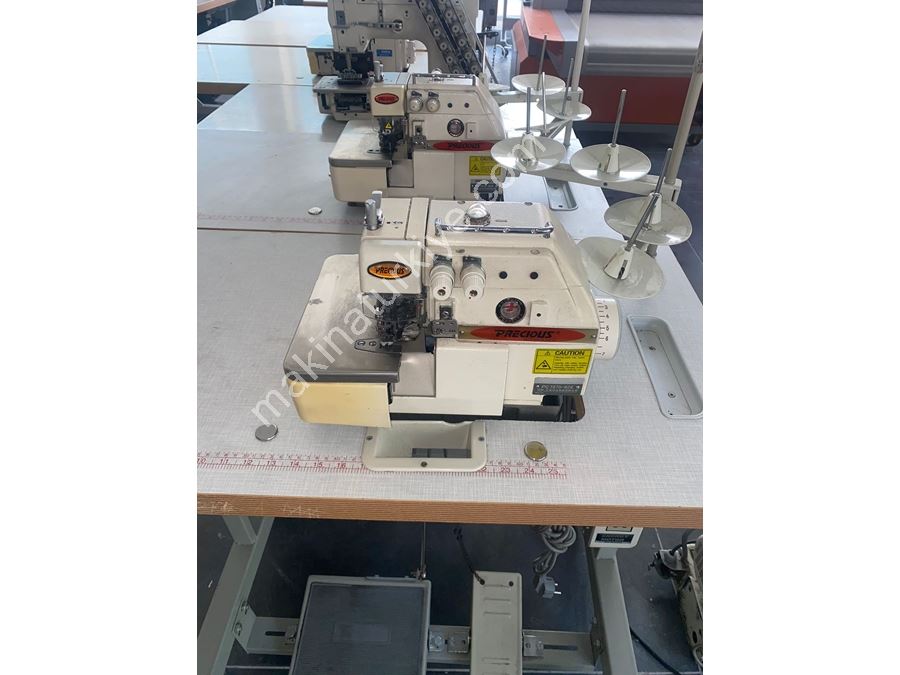 Head Motorized 4 Thread Pocket Hem Overlock Machine