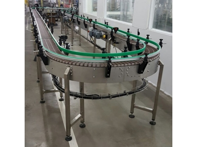 1000X100 Cm Wire Mesh Modular Belt Conveyor System - 0