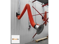 Ø160mm 3 Meter Acrobat Arm and Mounting Bracket Dust Smoke Chip Extractor Arm - 7