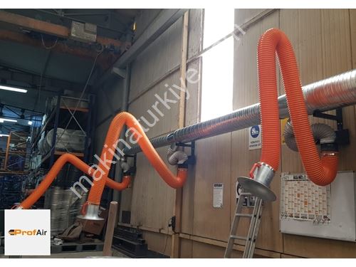 Bras et support de montage de filtration de poussières et de fumées Ø160mm 3 mètres Acrobat