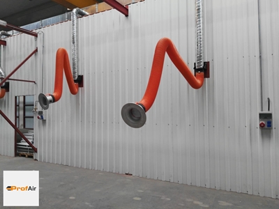 Ø160mm 3 Metre Acrobat Arm with Mounting Bracket Welding Fume Extractor Arm - 5
