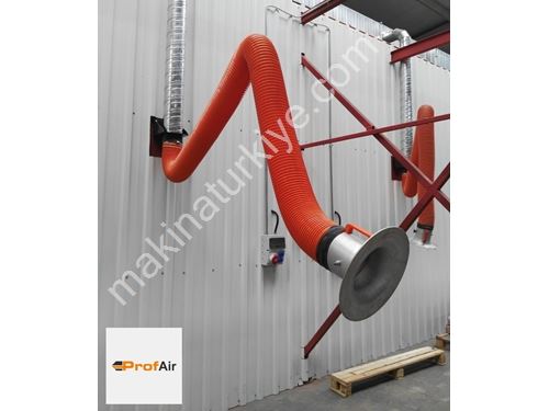 Ø160mm 3 Meter Acrobat Arm and Assembly Bracket Welding Fume Extractor Arm