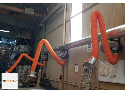 Bras et support de montage Akrobat de 3 mètres pour bras d'aspiration de fumées de soudage Ø160mm