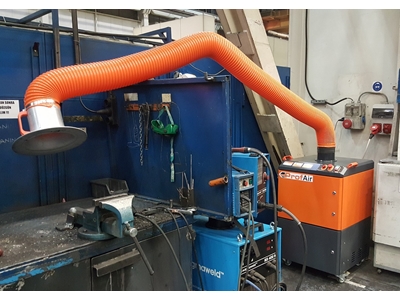 2800 m3 / Hour Single Arm Dust and Welding Fume Extraction Machine - 4