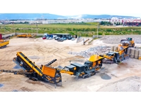 Mobile Pallet Jaw + Impact Crusher and Vibrating Screen Combination 250-350 Tons/Hour - 4