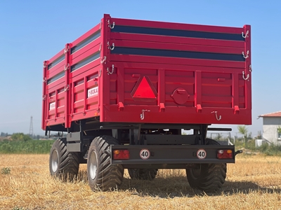 Прицеп с четырьмя колесами с амортизатором - 6