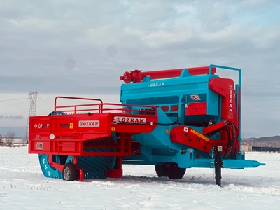 Pulp Spiral Automatic Pumpkin Watermelon Harvesting Machine - 0