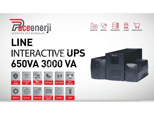 2000 VA (1200 W) Line Interactive UPS Güç Kaynağı