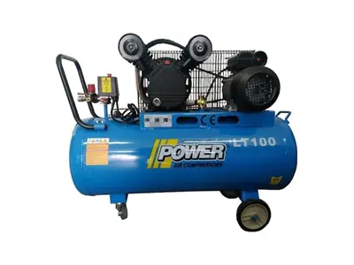 Power 100 Lt Liter 2 Ps 220 Volt 8 Bar Kolbenkompressor