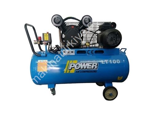 Power 100 Lt Liter 2 Hp 220 Volt 8 Bar Piston Compressor