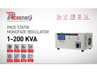 1-200 kVA Mikro İşlemcili Monofaze Servo Statik Regülatör - 1