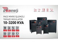 10-3200 kVA Mikro İşlemcili Trifaze Servo Statik Regülatör - 1