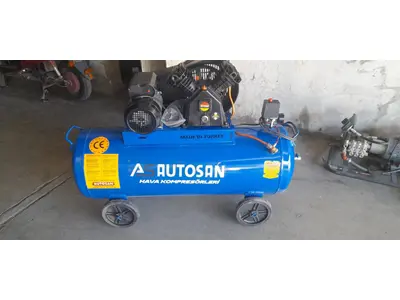 Autosan Brand 100 Lt Liter Zero 2 Hp 220 Volt 8 Bar Piston Compressor