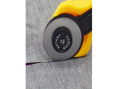 45 mm Kumaş Deri Kağıt Rulet Kesici Neşter Mandal Cetvel Kraft Seti - 1