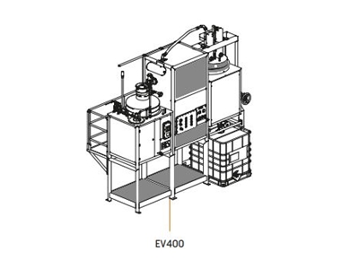 400 lt Lösungsmittel-Recycling- und Reinigungsmaschine - 1
