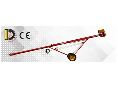 Ø14 (6120mm) Top-Mounted Electric Motor Driven Agricultural Spiral Conveyor