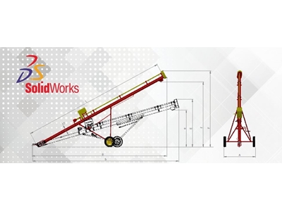 ⌀19.2/(8200mm) Elektrik Motoru Tahrikli Tarım Helezonu - 1