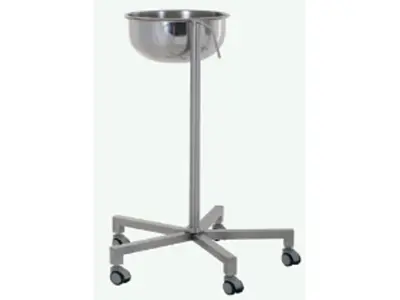 Single Cylinder Stainless Steel Surgical Port Tub with Wheels