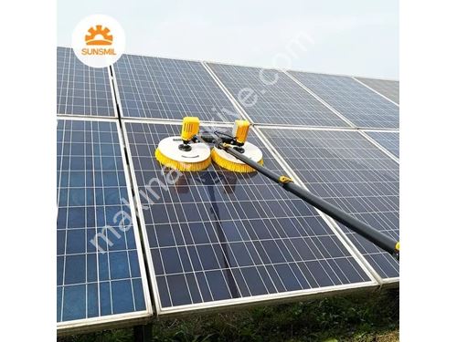 Çift Başlı Motorlu Fırçalı Güneş Paneli Temizleme Ekipmanı