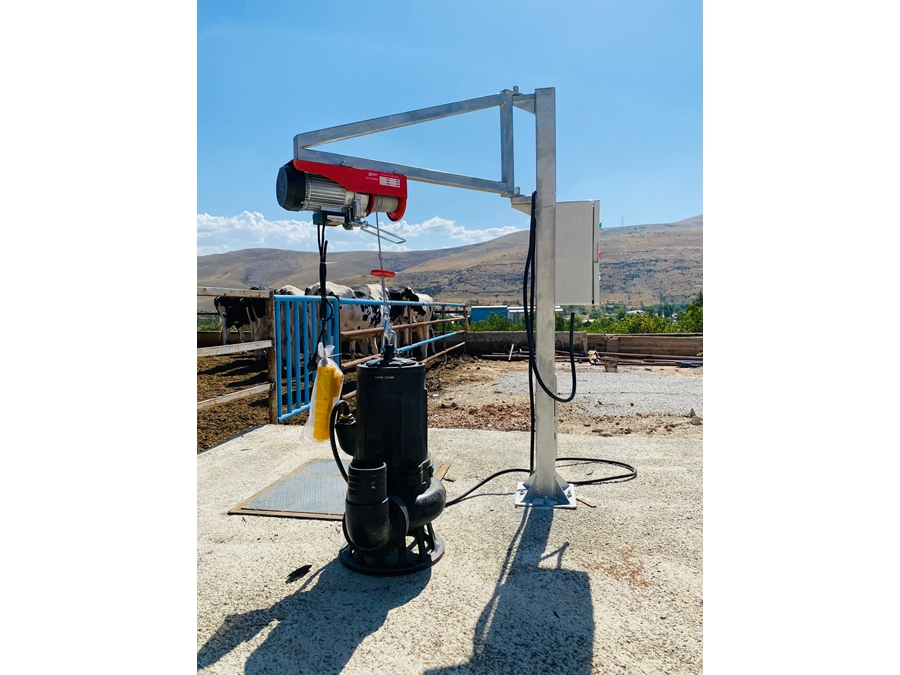 5.5 kW Bıçaklar GG25 Pik Döküm Gövde Gübre Pompası