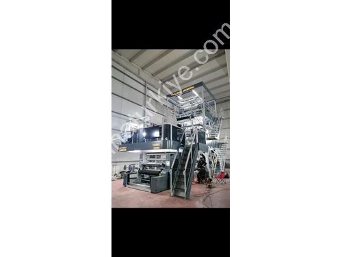 1800 mm Yatay Döner Kule A-B-C Poşet Filmi Üretim Makinası