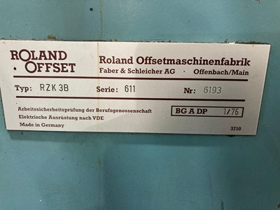 Roland Rekord 2 Renk Ofset Baskı Makinesi - 3