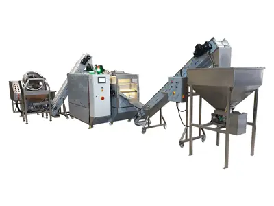 10-22 Kg / Hour Semi-Automatic Nut Coating and Salting Machine