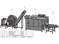 25-60 Kg / Saat Yarı Otomatik Kuruyemiş Soslama Ve Tuzlama Makinası - 1