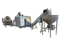 25-60 Kg / Hour Semi-Automatic Nut Coating and Salting Machine