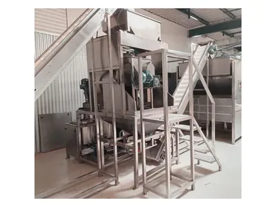 10-22 Kg / Hour Fully Automatic Nut Sauce and Salting Machine
