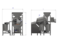 60-130​​​​​​​ Kg / Saat Tam Otomatik Kuruyemiş Soslama Ve Tuzlama Makinası - 0