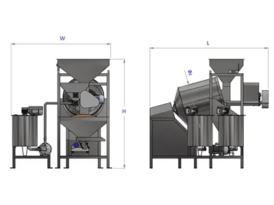 60-130 Kg / Hour Fully Automatic Nut Sauce and Salting Machine