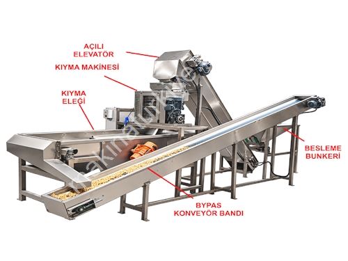 Machine de broyage et de tamisage de noix de 350 kg / heure