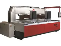 Manuel Yüklemeli CNC İki Kafalı Yatay Cam Delme Makinası