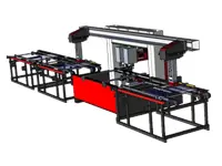 CNC İki Kafa Robotik Yatay Cam Delme Makinası