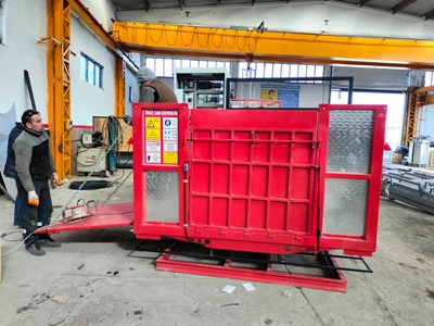 1500 Kg Yük Ve Personel Açık Kabin Dış Cephe Asansörü - 5