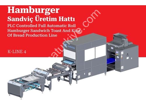 10.000 Adet/Saat PLC Kontrollü Tam Otomatik Hamburger ve Sandviç Ekmekği Üretim Hattı